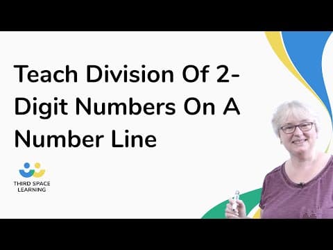 Teach Division Of 2-Digit Numbers On A Number Line