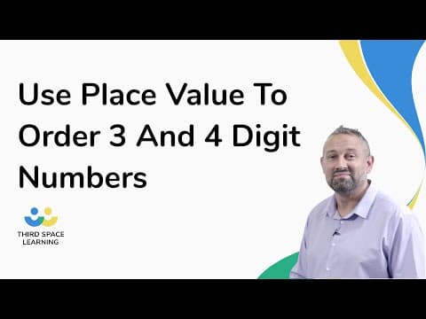 Use Place Value To Order 3 And 4 Digit Numbers