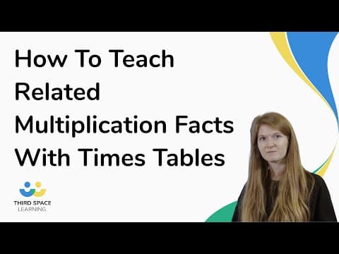 How To Teach Related Multiplication Facts With Times Tables