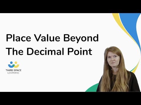 Place Value Beyond The Decimal Point