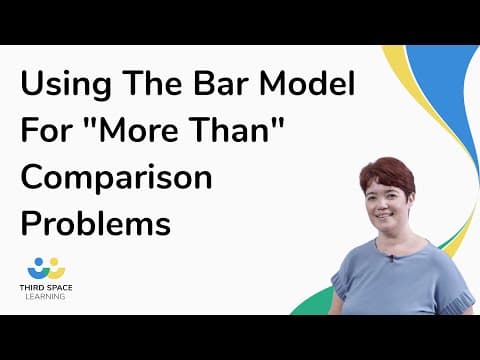 Using The Bar Model For "More Than" Comparison Problems