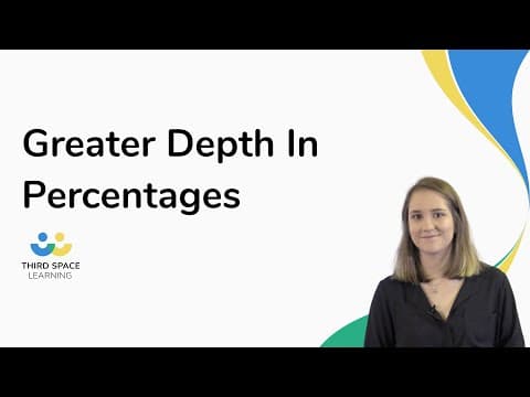 Greater Depth In Percentages