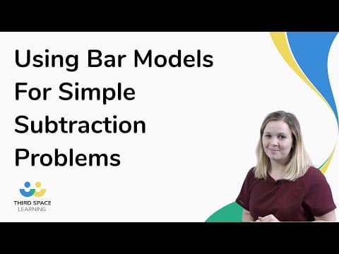Using Bar Models For Simple Subtraction Problems