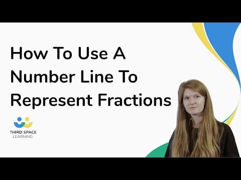 How To Use A Number Line To Represent Fractions