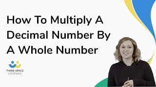 How To Multiply A Decimal Number By A Whole Number