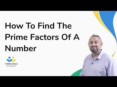How To Find The Prime Factors Of A Number