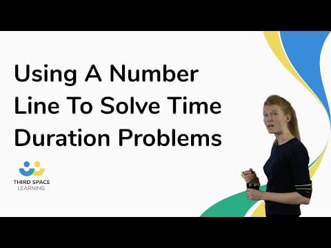 Using A Number Line To Solve Time Duration Problems
