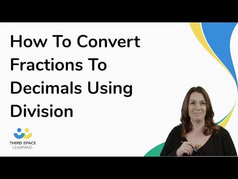 How To Convert Fractions To Decimals Using Division