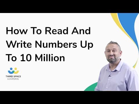 How To Read And Write Numbers Up To 10 Million