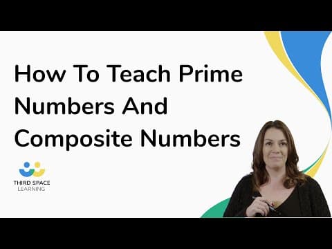How To Teach Prime Numbers And Composite Numbers