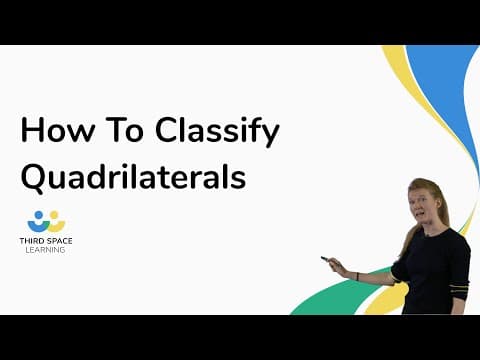 How To Classify Quadrilaterals